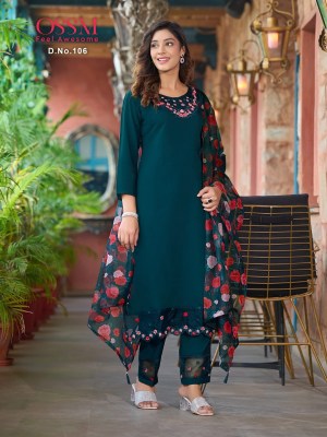 Ossm by mohey lunch a new fancy kurti pant and dupatta catlog at wholesale price  kurtis catalogs