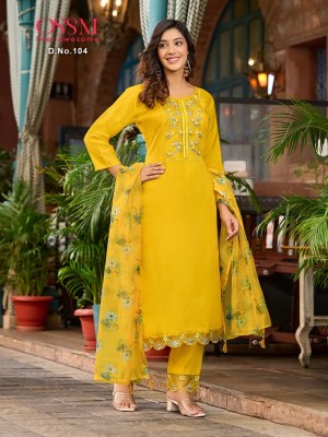 Ossm by mohey lunch a new fancy kurti pant and dupatta catlog at wholesale price  kurtis catalogs