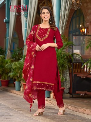 Ossm by mohey lunch a new fancy kurti pant and dupatta catlog at wholesale price  kurtis catalogs