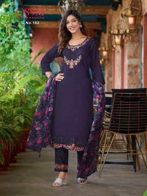 Ossm by mohey lunch a new fancy kurti pant and dupatta catlog at wholesale price  kurtis catalogs