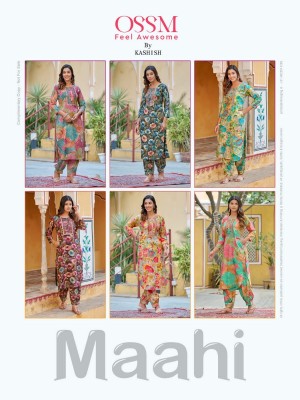 Ossm  maahi Premium Reyon Afghani collection of readymade printed kurti afghani pair catalogue kurtis catalogs