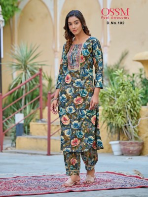 Ossm  maahi Premium Reyon Afghani collection of readymade printed kurti afghani pair catalogue kurtis catalogs