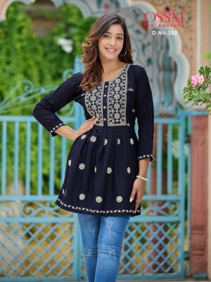 Ossm presents Nora vol 3 fancy western tunic short top Kurti catalogue wholesaler  kurtis catalogs