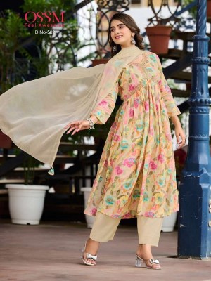 Ossm presents Resham vol 5 top pant dupatta  Alia cut wholesale Kurti catalogue  kurtis catalogs