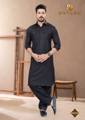 Outluk Pathani 1 pure cotton New Pathani  kurta catalogue wholesale   kurta pajama