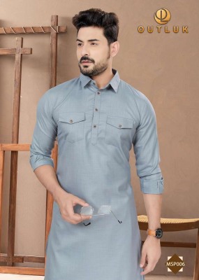 Outluk Pathani 1 pure cotton New Pathani  kurta catalogue wholesale   kurta pajama