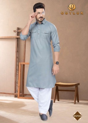 Outluk Pathani 1 pure cotton New Pathani  kurta catalogue wholesale   kurta pajama