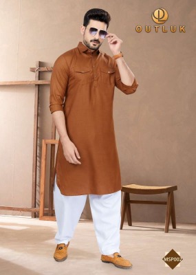 Outluk Pathani 1 pure cotton New Pathani  kurta catalogue wholesale   kurta pajama