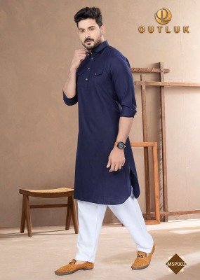 Outluk Pathani 1 pure cotton New Pathani  kurta catalogue wholesale   kurta pajama