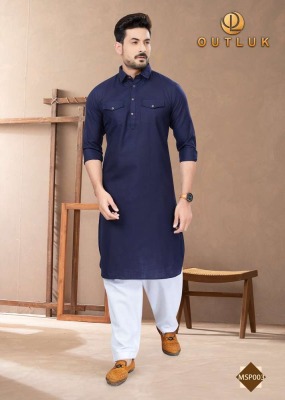 Outluk Pathani 1 pure cotton New Pathani  kurta catalogue wholesale   kurta pajama