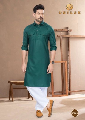 Outluk Pathani 1 pure cotton New Pathani  kurta catalogue wholesale   kurta pajama