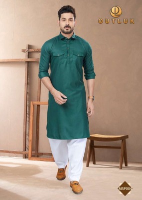 Outluk Pathani 1 pure cotton New Pathani  kurta catalogue wholesale   kurta pajama