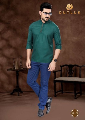 Outluk  Short Kurta Vol 1 new Short Pure Cotton Kurta catalogue buy wholesale rate  kurta pajama