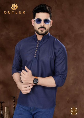 Outluk  Short Kurta Vol 1 new Short Pure Cotton Kurta catalogue buy wholesale rate  kurta pajama