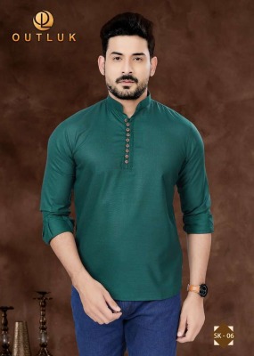 Outluk  Short Kurta Vol 1 new Short Pure Cotton Kurta catalogue buy wholesale rate  kurta pajama
