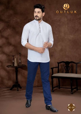 Outluk  Short Kurta Vol 1 new Short Pure Cotton Kurta catalogue buy wholesale rate  kurta pajama