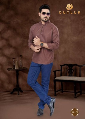 Outluk  Short Kurta Vol 1 new Short Pure Cotton Kurta catalogue buy wholesale rate  kurta pajama