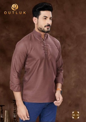 Outluk  Short Kurta Vol 1 new Short Pure Cotton Kurta catalogue buy wholesale rate  kurta pajama