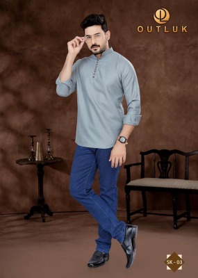 Outluk  Short Kurta Vol 1 new Short Pure Cotton Kurta catalogue buy wholesale rate  kurta pajama