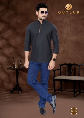 Outluk  Short Kurta Vol 1 new Short Pure Cotton Kurta catalogue buy wholesale rate  kurta pajama