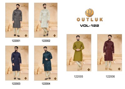 Outluk Vol 122 Sequence Work new Kurta Pajama set catalogue wholesale rate  kurta pajama