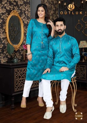 Outluk Vol 123 couple combo of Kurta with Payjama and Kurti with Pants set wholesale catalogue  kurtis catalogs