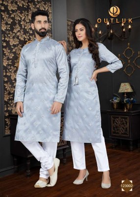 Outluk Vol 123 couple combo of Kurta with Payjama and Kurti with Pants set wholesale catalogue  kurtis catalogs