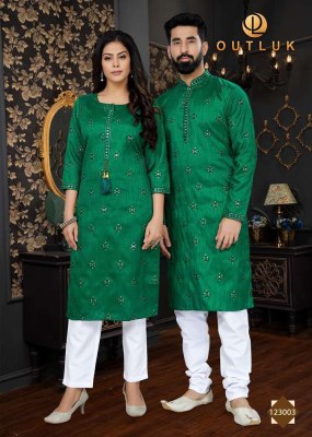 Outluk Vol 123 couple combo of Kurta with Payjama and Kurti with Pants set wholesale catalogue  kurtis catalogs