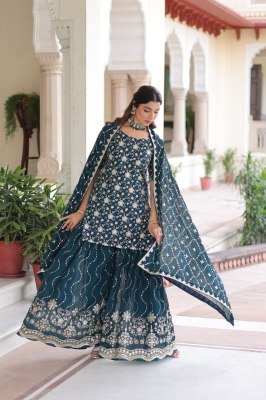 PREMIUM DESIGNER READYMADE TOP SHARARA-DUPATTA COLLECTIONS 2025 readymade suit catalogs