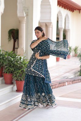 PREMIUM DESIGNER READYMADE TOP SHARARA-DUPATTA COLLECTIONS 2025 readymade suit catalogs