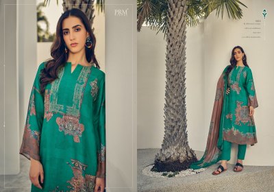 PRM Trendz present Roselyn pure masline silk embroidered printed unstitched suit material catalogue at low rate salwar kameez catalogs