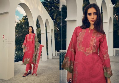 PRM Trendz present Roselyn pure masline silk embroidered printed unstitched suit material catalogue at low rate salwar kameez catalogs