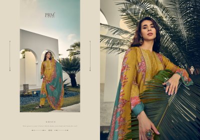 PRM Trendz present Roselyn pure masline silk embroidered printed unstitched suit material catalogue at low rate salwar kameez catalogs