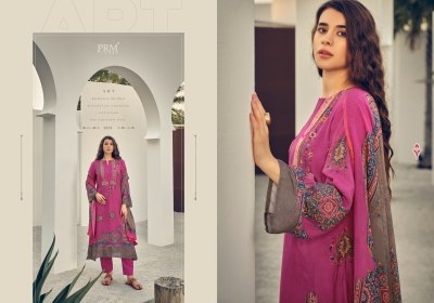 PRM Trendz present Roselyn pure masline silk embroidered printed unstitched suit material catalogue at low rate salwar kameez catalogs