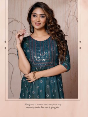 Paavi present kavya modal print embroidered kurti catalogue at low rate kurtis catalogs