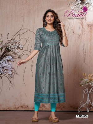 Paavi present kavya modal print embroidered kurti catalogue at low rate kurtis catalogs