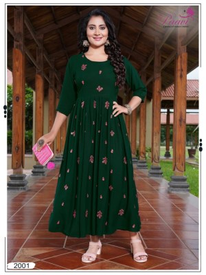 Paavis by Maisha present launch new rinkle cloth printed ghera style kurti catalogue at low rate kurtis catalogs