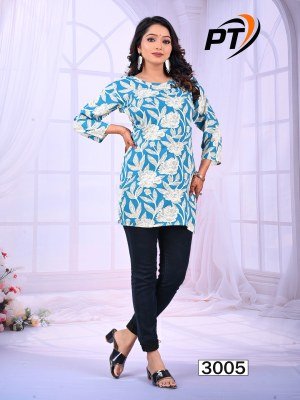 Padmavati Textiles  Dairy Milk Vol 3 Stylish Rayon ODP Printed Short Top for Women Wholesale kurtis catalogs