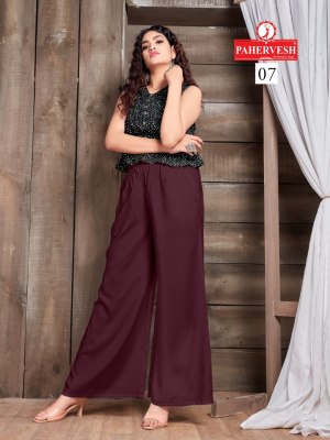 Pahervesh by mercury exclusive premium Rayon liva tag palazzo catalogue bottom wear