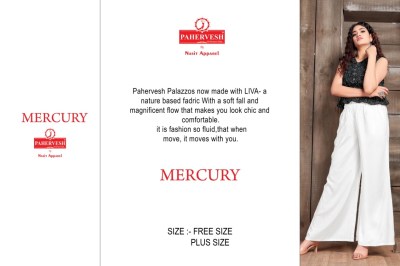 Pahervesh by mercury exclusive premium Rayon liva tag palazzo catalogue bottom wear