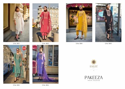 Pakeeza by Kailee fashion Designer thread Mirror work readymade suit catalogue at affordable rate readymade suit catalogs