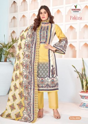 Pakiza vol 4 by Vandana fashion fancy soft cotton unstitched salwar suit catalogue  salwar kameez catalogs