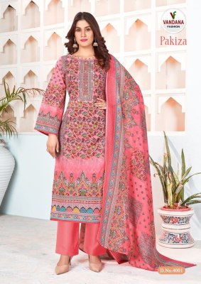 Pakiza vol 4 by Vandana fashion fancy soft cotton unstitched salwar suit catalogue  salwar kameez catalogs