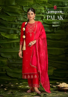 Palak by Rangoon fancy khatli hand work fancy kurti pant and dupatta catalogue at amaviexpo readymade suit catalogs