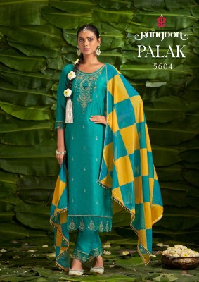 Palak by Rangoon fancy khatli hand work fancy kurti pant and dupatta catalogue at amaviexpo readymade suit catalogs