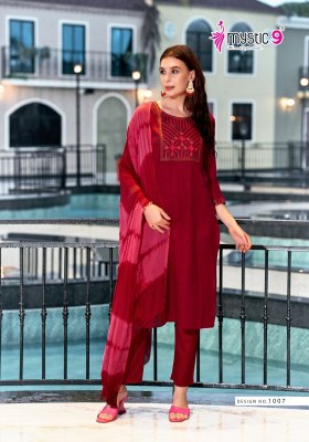 Palak vol 1 by Mystic 9 premium quality cotton straight readymade suit catalogue  kurti pant with dupatta Catalogs