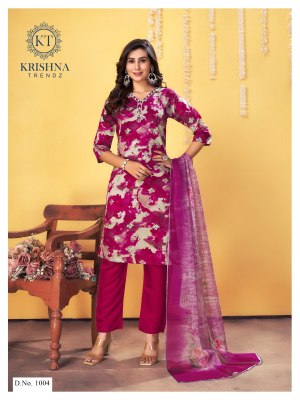 Palavi vol 1 by Krishna trends modal heavy printed handwork readymade suit catalogue at affordable rate 