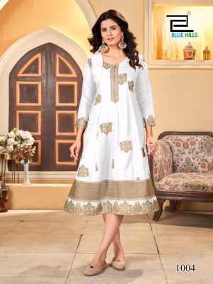 Palki by Blue hills Presenting New Reyon Anarkali Kurti Catalogue at affordable rate kurtis catalogs