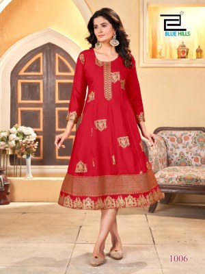 Palki by Blue hills Presenting New Reyon Anarkali Kurti Catalogue at affordable rate kurtis catalogs