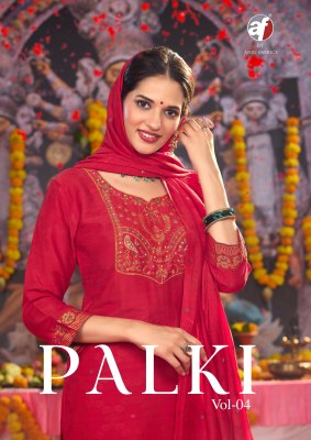 Palki vol 4 by Anju fabric Heavy cotton designer readymade suit collection on amaviexpo wholesale catalogs